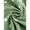 thumbnail image 7 of INSPIRE CHIC Women's Printed Spaghetti Strap Ruffle Flare Mini Dress S Light Green-Dots, 7 of 7