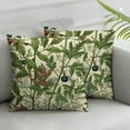 thumbnail image 3 of nygtbtfer Pillow Farmhouse Decor Throw Pillows Case for Couch Cream Wild Floral Seasonal Pillowcase Outdoor Decorative Cushion Case for Sofa Bed Decorations Set of 2 White, 3 of 7