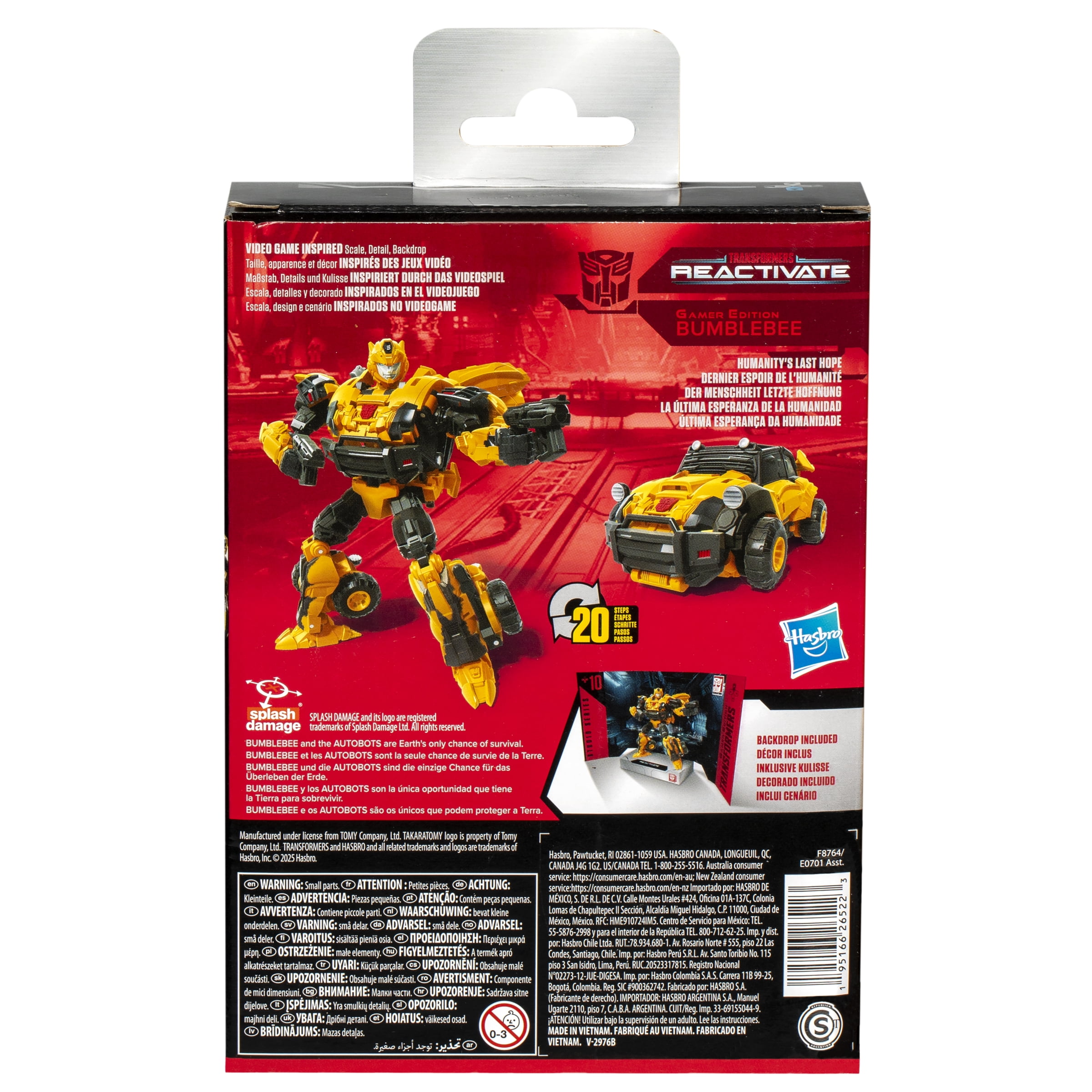 Transformers Studio Series Deluxe Class Reactivate 10 Gamer Edition Bumblebee Action Figure