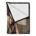 thumbnail image 2 of Zombie Soft Flannel Fleece Blanket, Halloween Scary Dead Man in the Old Building with Bloody Head Nightmare Theme, Cozy Plush for Indoor and Outdoor Use, 70" x 90", Grey Mint Peach, by Ambesonne, 2 of 5