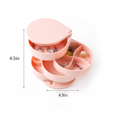 thumbnail image 2 of Rotary Jewelry Box Multi-layer Large Capacity Jewelry Storage Jewelry Rotating Storage Box Household Products(Red), 2 of 3