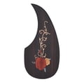 thumbnail image 4 of Pickguard Pickguard guitarra de madera Pick Guard para 40 "41" Guitarras acústicas madera de ébano con flor decorativa TOMSHOO Pickguard, 4 of 6