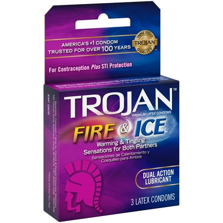 Trojan Fire and Ice Lubricated Latex Condoms - 3
