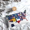 thumbnail image 5 of Sikiie The Map Of United States Pillow Covers, Throw Pillow Case Cushion Covers,Cushion for Bedroom,Couch,Home-20"x30", 5 of 6