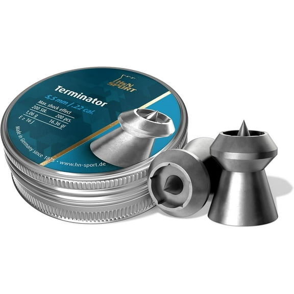 H&N Terminator Holllowpoint Airgun Pellets .22 cal.