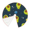 thumbnail image 3 of Bingfone Christmas Tree Skirt Mat Christmas Decoration Interior 30"-Avocado In Space, 3 of 8