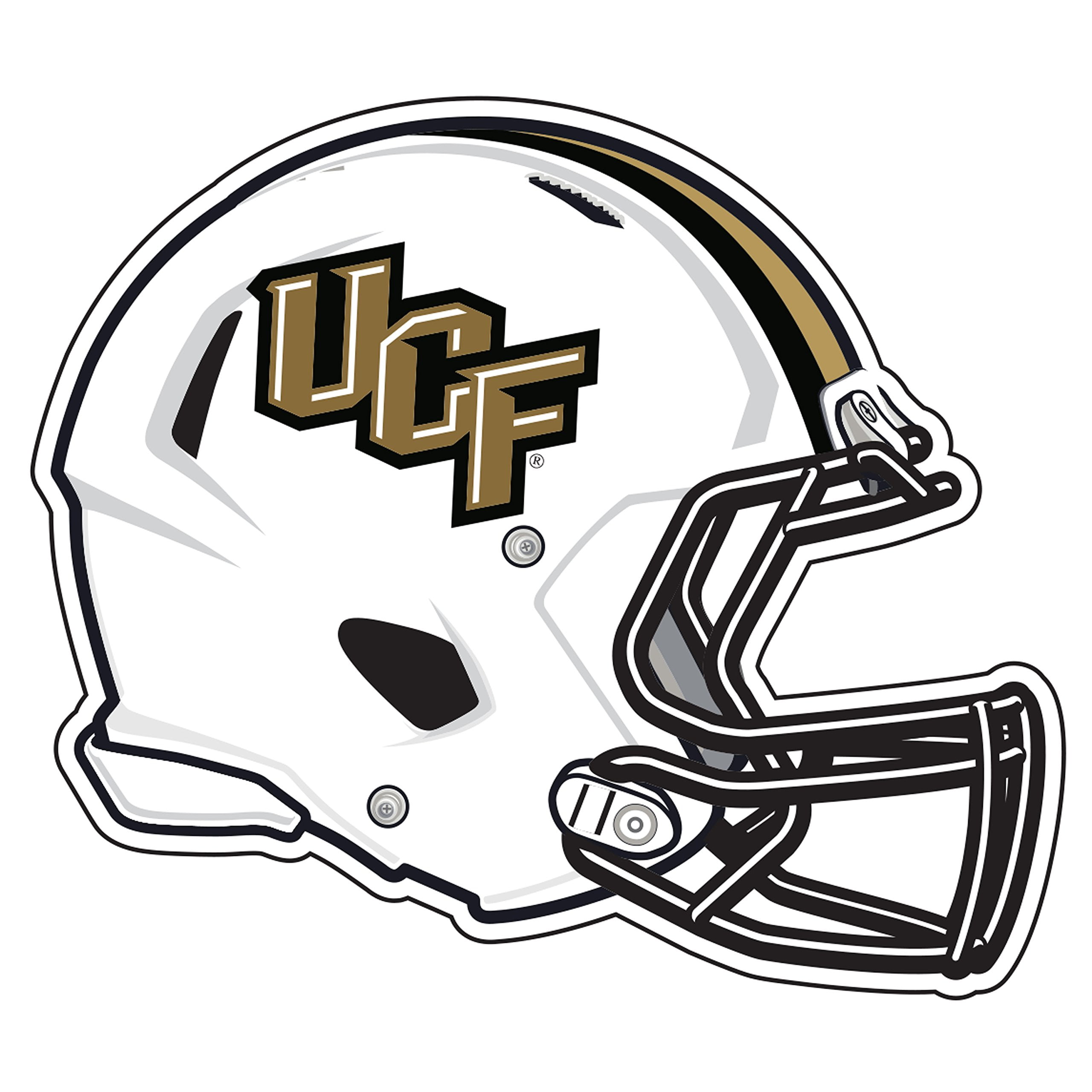 Central Florida Golden Knights Decal (UCF HELMET DECAL (3",6",12"), 12