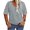 Gray, variant on Solid Color Women Plus Size V-neck Casual Shirt Short Sleeved Simple Tee Tops