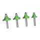 thumbnail image 5 of Brocas Para Enrutador De Bordes Redondeados De Vástago De 4 Piezas, 5/8 Pulg., 3/4 Pulg., 7/8 Pulg., 1 Pulg., Radio De Alta Dureza, Borde Redondeado De Esquina, Broca Para Enrutador Para Carpintería, 5 of 14