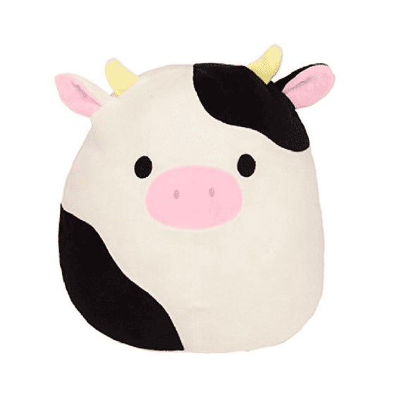 Squishmallow Connor The Cow Plush Soft Doll Toy Gift Kids 8 Inch Black Cow