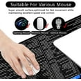 thumbnail image 2 of MAC Shortcut Key Mouse Pad Black Large Gaming Mouse Pad XL Desk Mat 31.5x11.8x0.12 inch Large Mouse Pad for Desk (MAC Shortcut Key), 2 of 6