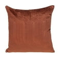 thumbnail image 1 of HomeRoots 402882 Quilted Velvet Burnt Orange Square Throw Pillow, 1 of 1