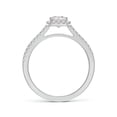 thumbnail image 2 of ANGARA Natural Princess-Cut Diamond Engagement Ring in 14K White Gold for Women (Size-4.5mm| Color-I-J| Clarity-I1-I2) | April Birthstone, Anniversary, Jewelry Gift for Women | Natural Diamond Ring, 2 of 10