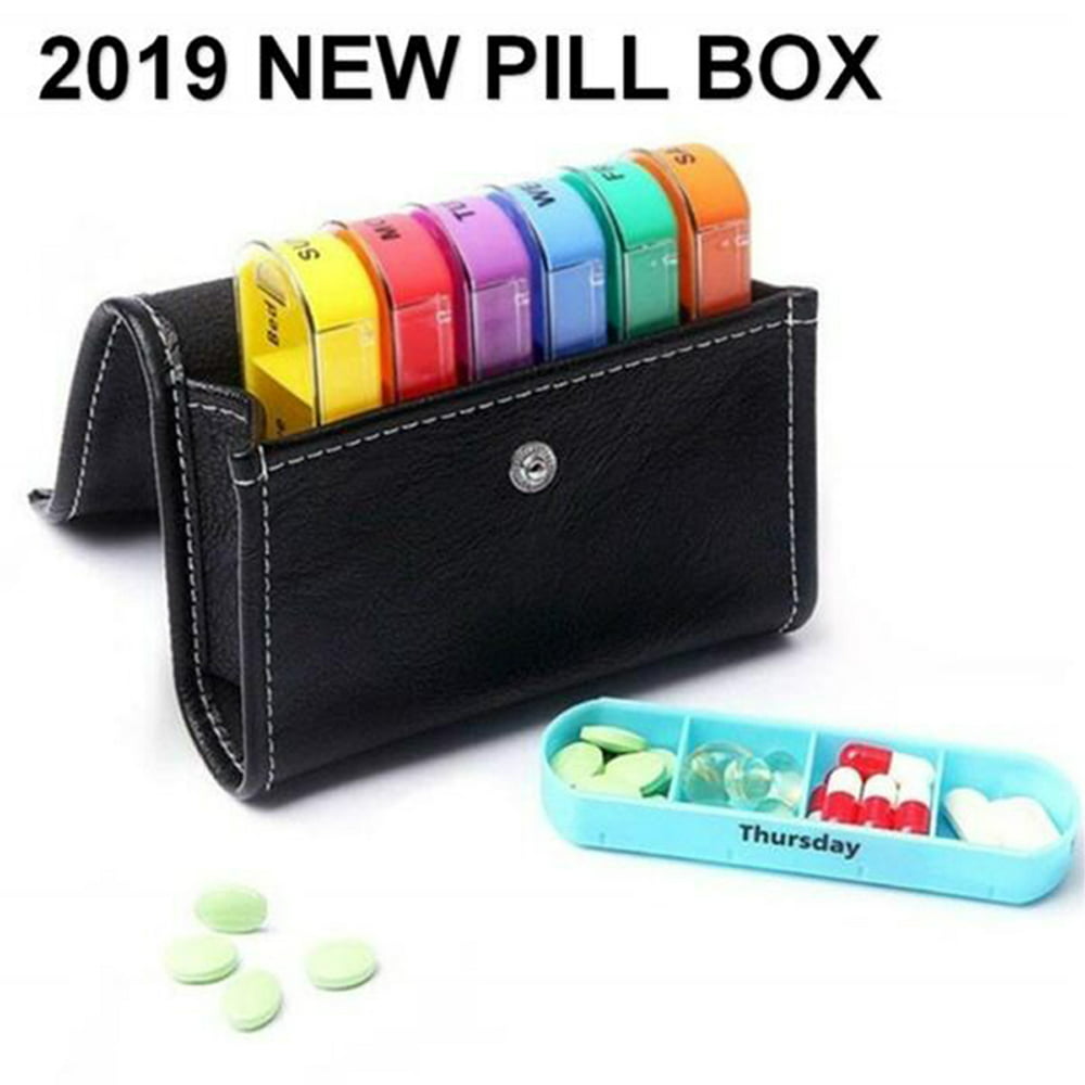 weekly travel pill case
