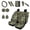 Camo Hunting Leaves, variant on Chririnla USA Flag Hibiscus Car Seat Covers Set for Front Back 14 Pack Patriotic Easy to Install Car Seat Cushion Sets with Steering Wheel Cover Armrest Pads Auto Interior Accessories
