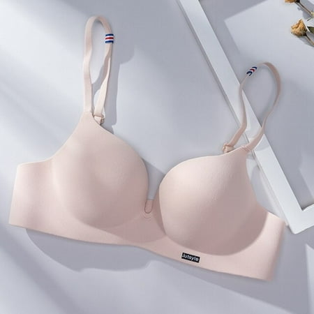

QWZNDZGR Sexy Deep U Bras For Women Push Up Lingerie Seamless Wireless Bralette Fashion Comfortable Brassiere Female Underwear Intimates