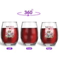 thumbnail image 2 of Hello Valentine’s Day Shetland Sheepdog Flower Crown Romantic Pink Floral 15oz Stemless Wine Glass Mug Sheltie Dog Lover Gifts Wine Glasses Cup - 00031, 2 of 5