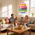 thumbnail image 4 of Kumdkd Easter Balloons Decorations Set, 3D Egg-shaped & Cute Rooster Design Plastic Balloons, 29.53x23.62in Spring Holiday Party Decor, Indoor Outdoor Easter Party Supplies, 4 of 6