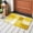 White Yellow, variant on Area Rug for Living Room, Brown Geometric Non-Slip Indoor Large Carpet for Bedroom/Dining Room, Watercolor Ombre Modern Abstract Art Washable Low-Profile Rectangle Floor Mat Runner Rugs - 2.7 x 5 Ft