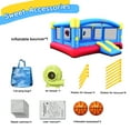 thumbnail image 5 of Causeair Inflatable Bounce House with Double Basketball Hoop and Throw Ball Game, 15ft x 14.8ft, Holds Up to 6 Kids, 5 of 7