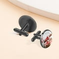 thumbnail image 6 of Valentine's Day Sophisticated Stainless Steel Cufflink Set for Men - Versatile Styling for Formal Attire - for Office Meetings and Special Occasions, 6 of 6