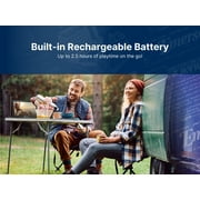 Emerson ET-1300 Portable 13.3” Digital TV with Built-in Rechargeable Battery and DC Car Adapter, Black