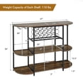 thumbnail image 2 of OnlineGymShop CB24264 Kitchen Wine Rack Table, 2 of 7