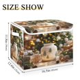 thumbnail image 3 of Storage Box With Lid 16.5x12.6x11.8In Foldable Stacked Household Storage Box Romantic Christmas Decoration, 3 of 7