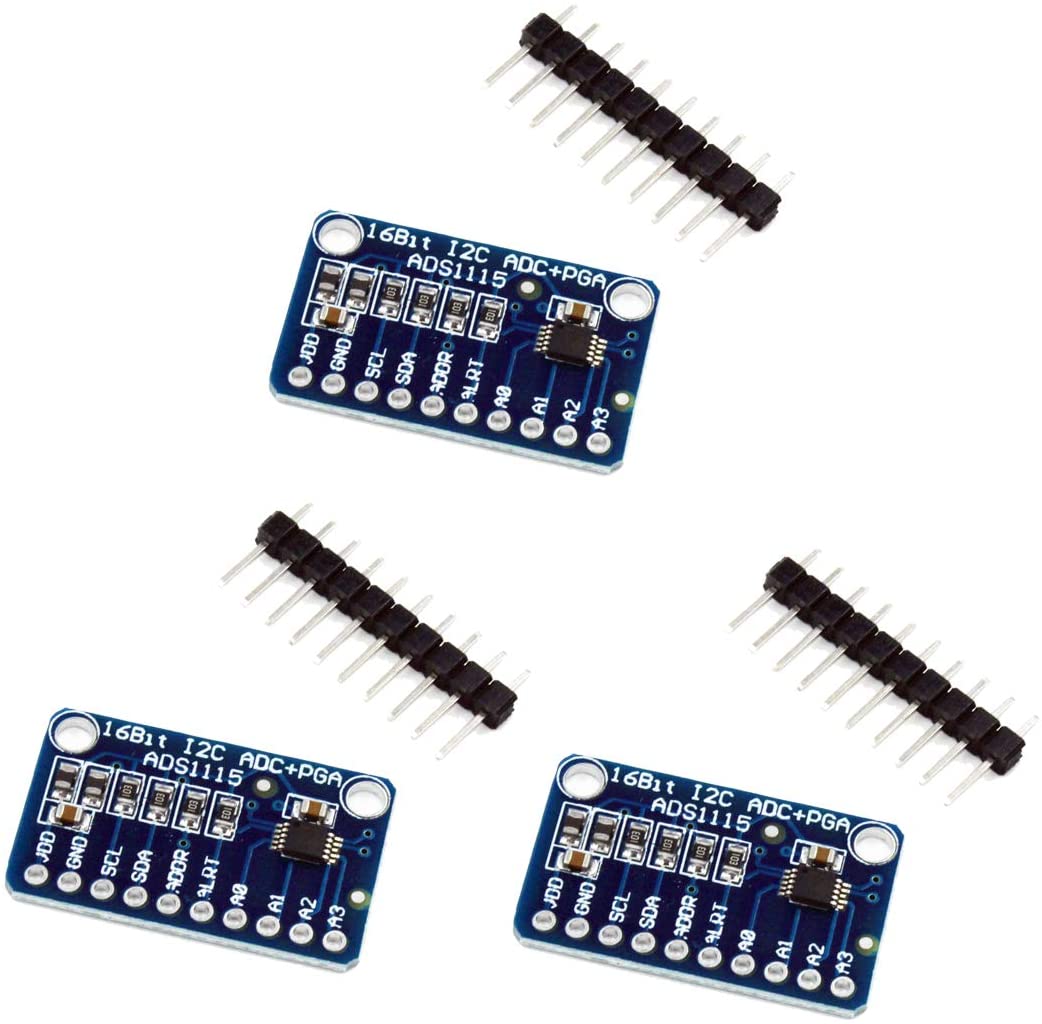 ADS1115 16-Bit I2C ADC Module - 4-Channel Analog To Digital Converter For Arduino & Raspberry Pi