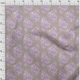 thumbnail image 4 of oneOone Cotton Jersey Lavender Fabric Asian Paisley Dress Material Fabric Print Fabric By The Yard 58 Inch Wide, 4 of 4