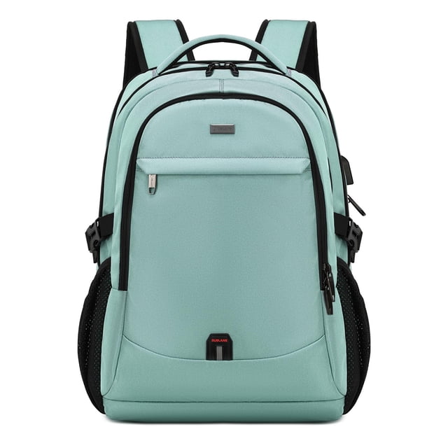 Mochila DUSLANG para portátil de 17 pulgadas resistente al agua, color verde