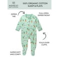 thumbnail image 3 of Honest Baby Clothing Organic Cotton Easter Baby Boy/Girl Sleep N Play, Sizes Newborn-9 Months, 3 of 7