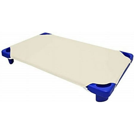 100% Cotton Cot Sheet for Daycare Preschool - Pack of 12 Piece for Toddler Fitted Sheet 400 TC Cot Sheets with Corner Elastic - Ivory Solid (23 W X 40 L)