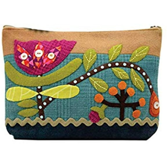 Wild Tulip Sac - Applique, Embroidery, and Sewing Pattern by Sue Spargo of Folk Art Quilts