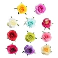 thumbnail image 3 of Paquete Cabezas Realistas de Rosas Artificiales para , Ramo , Decoración de , Púrpura Yotijar Cabezas de flor artificial, 3 of 8