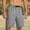 #83-Gray, variant on Ceisia Men's Solid Casual Cargo Shorts with Buckle Waistband Drawstring Multi-Pockets Comfortable Summer Outdoor Workwear Pants Black Gifts for Father 2X