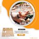 thumbnail image 5 of Tabla de vino Camping portátil Camping de madera Playa plegable con soporte de vidrio Patio Patio Muebles de césped Suministros al aire libre grandes Inevent HA011123-01B, 5 of 7