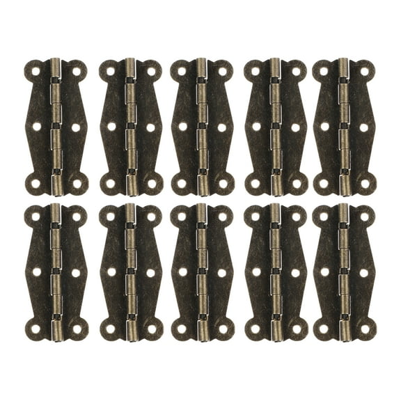 30 PCS Cabinet Hinges Door Kitchen Decorative Cupboard Furniture Cassette Toolbox Alloy
