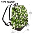 thumbnail image 2 of Disketp Green Fruit Mochila de Cuero para Mujer, Bolso de Espalda Antirrobo con Estilo para Viaje, Trabajo y Uso Diario, 2 of 4