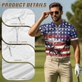 thumbnail image 5 of Jeiento American Flag Matching Couple Golf Shirts Trendy Sleeveless Golf Tank Tops Hawaiian Palm Tree Athletic Golf Wear Quick Dry Couple's Golf Apparel, Men's L, 5 of 6