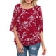 thumbnail image 2 of Blusa de gasa para mujer, blusa de cuello redondo para mujer, camiseta de gasa para mujer, camiseta de gasa informal, rendimiento comprobado, 2 of 5