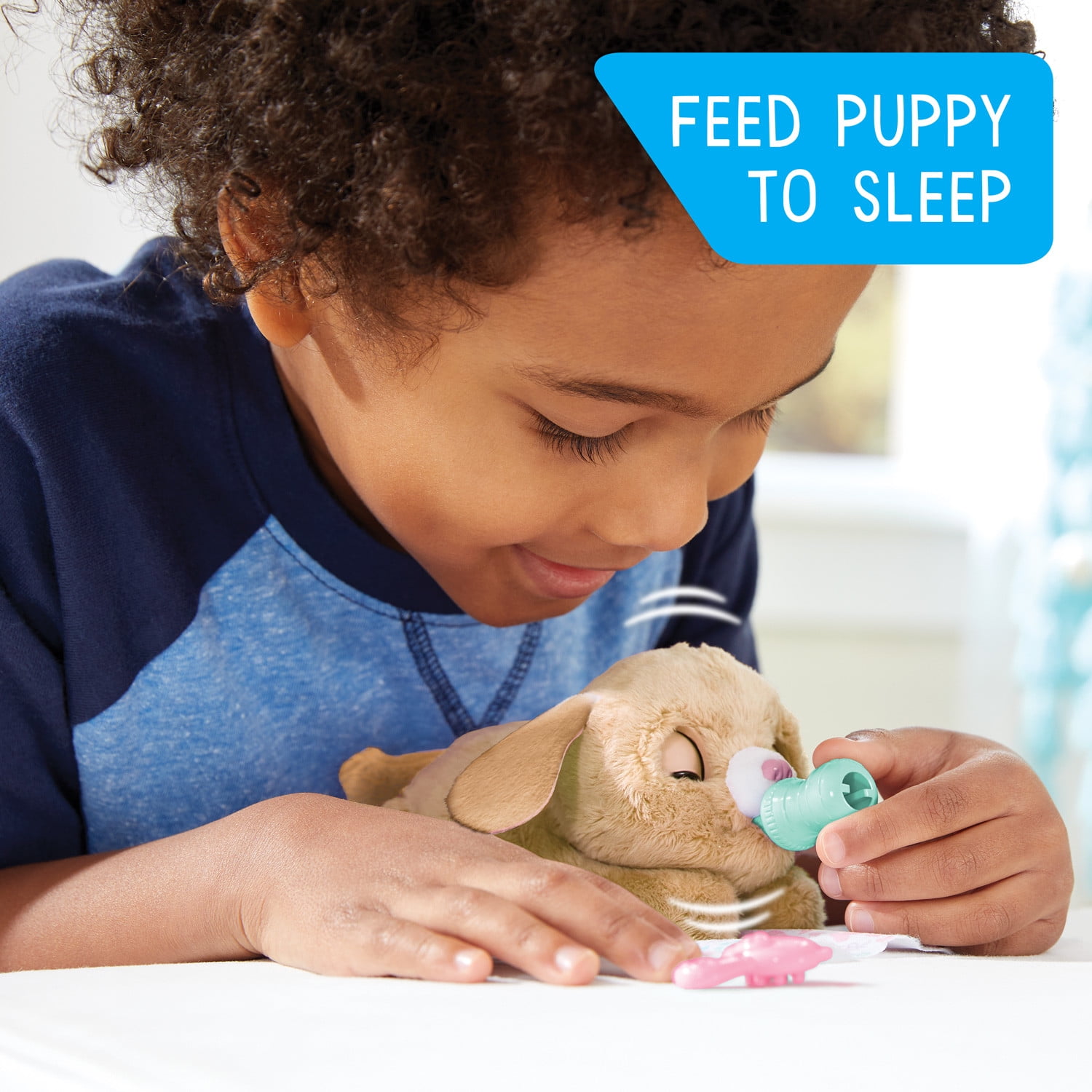 furReal Newborns Puppy Interactive Pet, Sounds and Motion, Faux Fur, Kids Toys for Ages 4 up