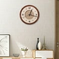 thumbnail image 6 of deevoka Hanging Art Clock Lightweight Clock for Bedroom Dining Room Office Round, 6 of 9