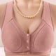 thumbnail image 1 of WILLBEST Brasier De Algodon Sujetador De Mujer Con Hebilla Frontal, Borde De Encaje, Sin Aro De Acero, Ajuste Sin Costuras, Para Yoga, Dormir, Talla Grande 2751, 1 of 3