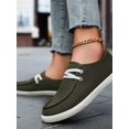 thumbnail image 5 of DLONGLI Women's Canvas Low Top Casual Sneakers, Lace Up Non Slip Flat Sole Classic Walking Shoes, 5 of 5