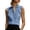 *Blue, variant on VBVC Women's Collared Button Down Sleeveless Blouse , Ladies' Pleated Front Work Office Tank Top , Linen Business Casual Tops For Women,Beige,S-2XL