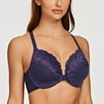 thumbnail image 4 of MELENECA Female Racerback Front Closure Unlined Underwire Bra for Women Blue 34F, 4 of 5