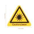 thumbnail image 2 of CTIRCHIU 50Ud Calcomanías De Advertencia Láser Con Colores Variados Para Protección En Casa, 2 of 7