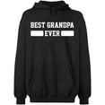 thumbnail image 2 of OXI Hoodie Sweatshirt - Best Grandpa Ever, Basic Casual Hoodie for Men's and Women Fleece Hoodie Long Sleeve - Dark Heather Large, 2 of 3