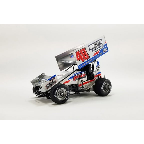 Winged Sprint Car, #48 Danny Dietrich - Acme A1822014 - 1/18 Scale Diecast Model Toy Car